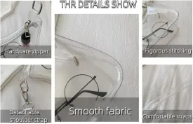 Women's Fashion Vintage Clear Crossbody Bag Stadium Approved Jelly Purse Concert Bag Festival Gifts