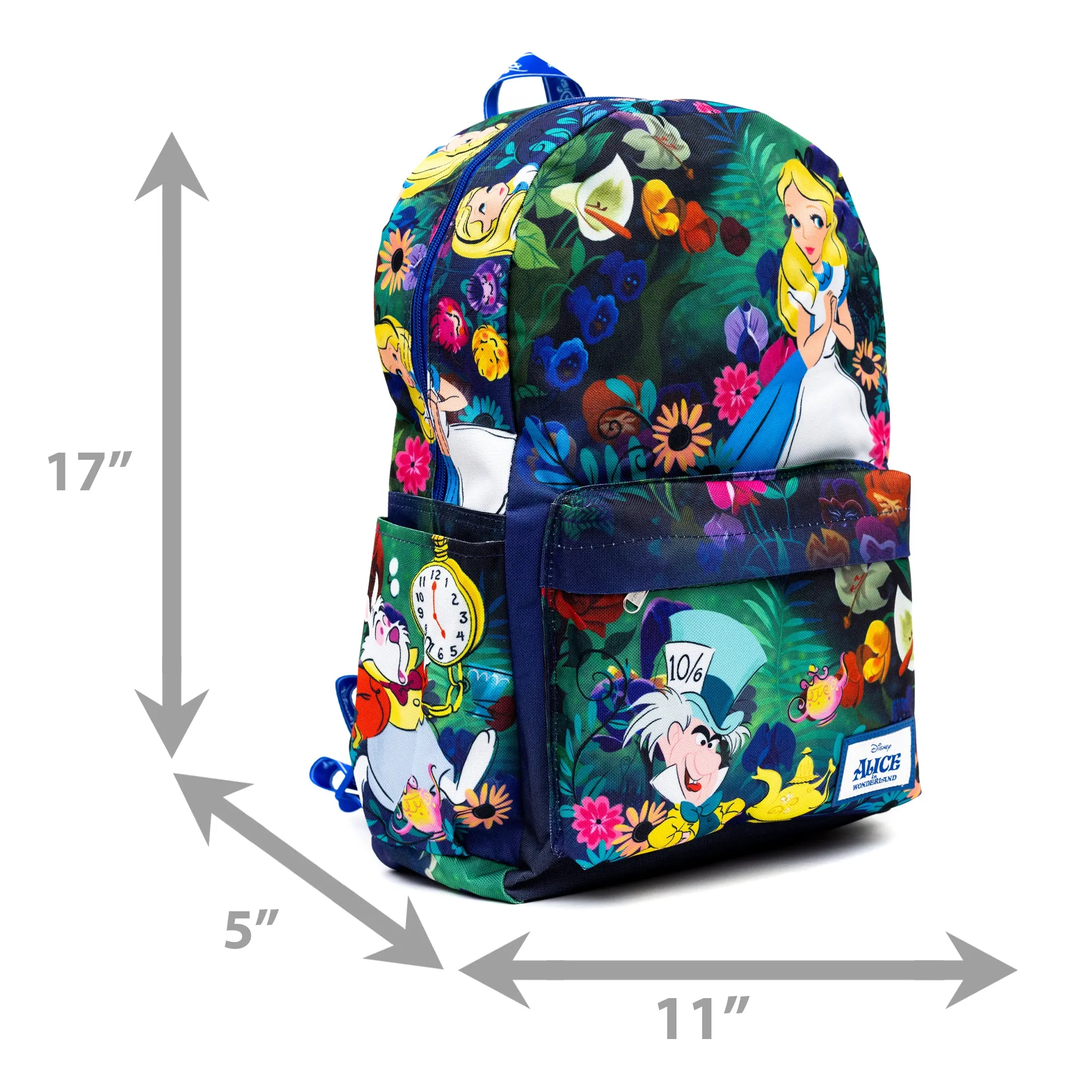 WondaPop Alice in Wonderland 17" Full Size Nylon Backpack