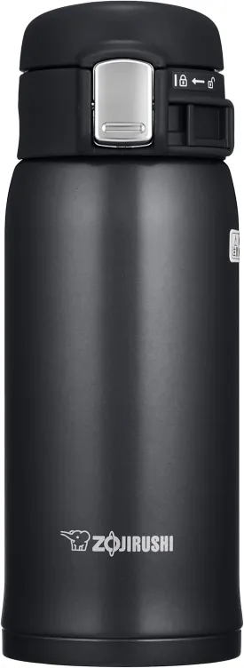 Zojirushi SM-SD36BC Stainless Steel Vacuum Insulated Mug, 1 Count (Pack of 1), Silky Black