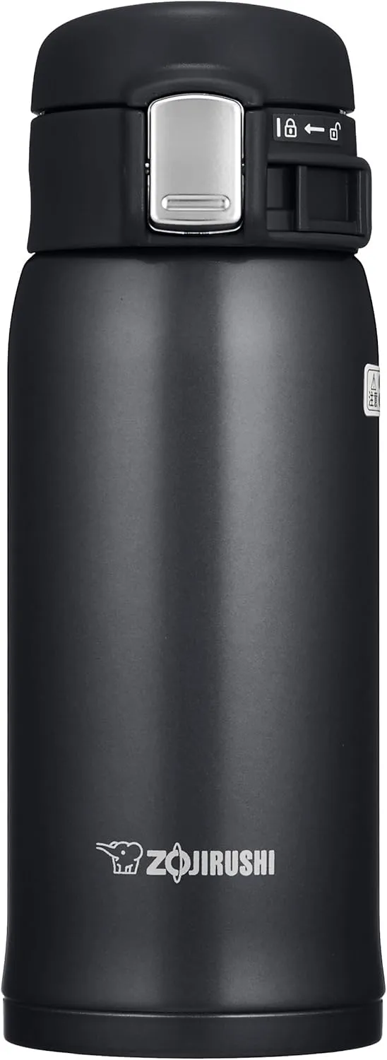 Zojirushi SM-SD36BC Stainless Steel Vacuum Insulated Mug, 1 Count (Pack of 1), Silky Black